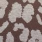 Preview: Jacquard-Jersey Ottoman Emily mit naturweißem Leo auf Taupe